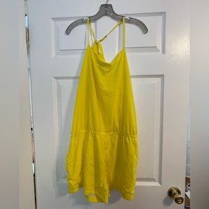 NWT Fabletics romper yellow xxl